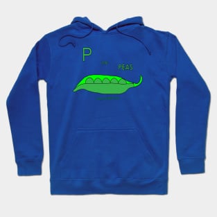 p is for peas Hoodie